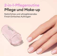 Manucurist French Manikure Active Set of 4st: Glow Raspberry, Green Nagellack Creme, Mani Stamper, Green Gel-Top Coat, Набор для французского маникюра Manucurist French Manicure Set, 4 предмета, Active Glow + крем-лак для френча + топ + штамп, натуральны
