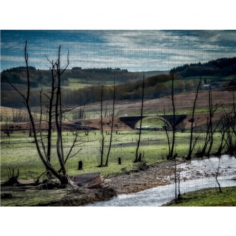 CALVENDO Puzzle CALVENDO Puzzle Das alte Flussbett Пазл CALVENDO Puzzle Старое русло реки