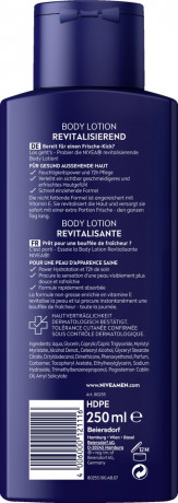 NIVEA MEN Body Lotion Revitalisierend, 250 ml, Нивеа Мужской лосьон для тела, витамин E, бодрящий, быстрое впитывание, 250 мл