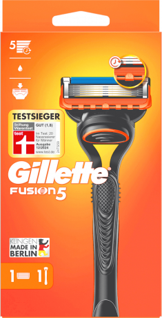 GILLETTE Rasierer, Fusion5, 1 St, Джилетт Набор для бритья Fusion5: станок и 1 сменная кассета, 1 набор
