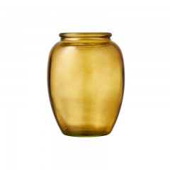 Bitz Bitz Kusintha - Glas amber Vase h: 13 cm / d: 6,5 cm Bitz Kusintha - Стеклянная янтарная ваза В: 13 см / Г: 6,5 см