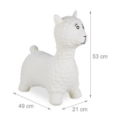 relaxdays Hupftier Lama in Cremeweiss Копытная лама кремово-белого цвета