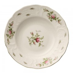 Rosenthal Rosenthal Sanssouci Elfenbein Moosrose neu Suppenteller 23 cm Rosenthal Sanssouci Ivory Moosrose новая суповая тарелка 23 см