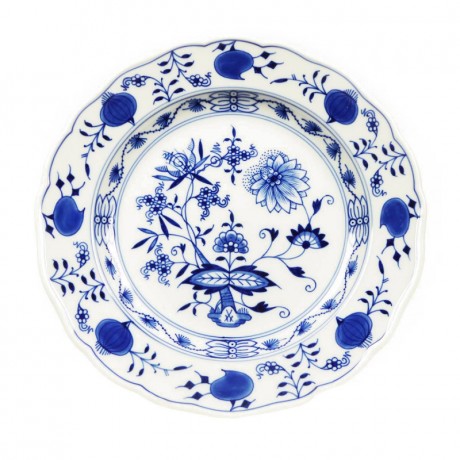 Meissen Meissen Zwiebelmuster kobaltblau - weisser Rand Speiseteller 25 cm Обеденная тарелка Мейсен с луковым узором кобальтово-синий - белый край 25 см