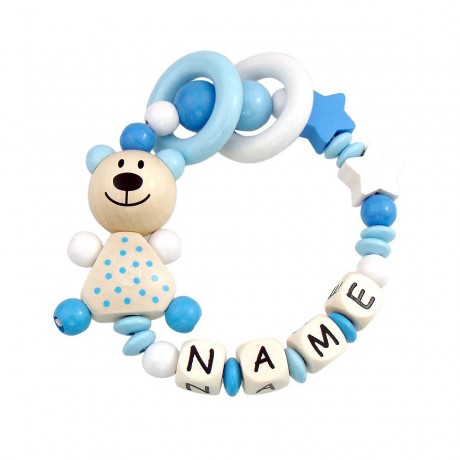 elefantasie Greifling Teddybar Sterne personalisiert mit Namen Игрушечный плюшевый батончик с цепляющими звездами