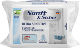 Sanft&Sicher Влажная Туалетная бумага сверхчувствительная Запасная упаковка, 60 шт