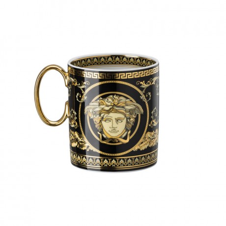 Rosenthal meets Versace Rosenthal Versace Virtus Gala Black Becher mit Henkel 0,30 L Rosenthal Versace Virtus Gala Кружка черная с ручкой 0,30 л