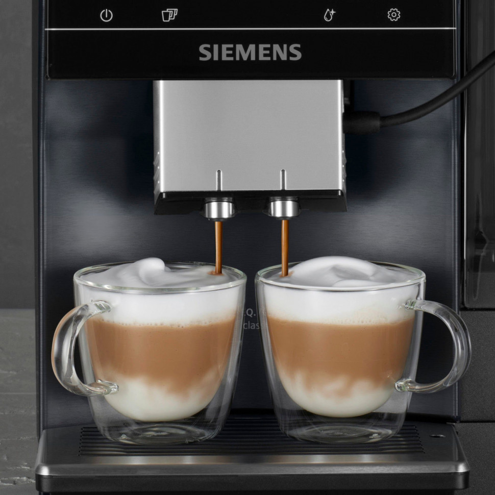 Купить SIEMENS SIEMENS Kaffeevollautomat EQ700 classic TP707D06,  Full-Touch-Display, bis 15 Profile speicherbar, Milchsystem-Reinigung  Полностью автоматическая кофемашина SIEMENS EQ700 classic TP707D06,  полностью сенсорный дисплей, возможность ...