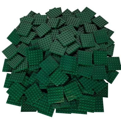 LEGO LEGO 6X6  Platten dunkelgrune - 50 Stuck - Dark green 3958 Тарелки LEGO 6X6 темно-зеленые - 50 штук - темно-зеленые 3958