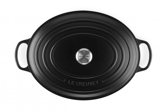 Le Creuset LE CREUSET Br\u00e4ter oval SIGNATURE schwarz LE CREUSET Br>4ter овал SIGNATURE