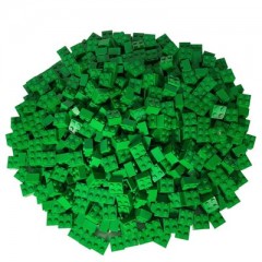 LEGO LEGO 2x2 Steine Grun - 1000 Stuck -Green bricks 3003 LEGO 2x2 Bricks Green — 1000 штук — Зеленые кирпичи 3003
