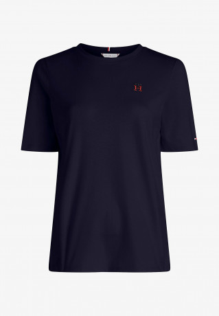 Tommy Hilfiger REG IMD EMB C NK SS Basic T-shirt desert sky REG IMD EMB C NK SS Базовая футболка небо пустыни