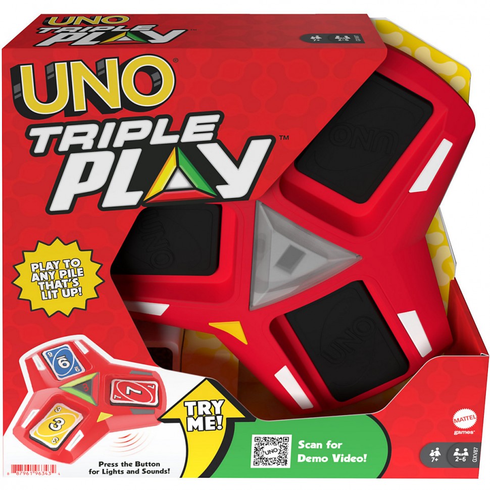 Купить Mattel Mattel Games UNO Triple Play Mattel Games UNO Тройная игра в  интернет-магазине Diskontshop.eu Германия всего за 4 954 руб. в