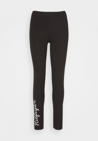 Tommy Hilfiger SLIM ROPE Leggings Trousers black SLIM ROPE Леггинсы Брюки черный