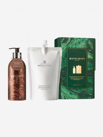 Molton Brown Specials BLACK PEPPER BODY SET Duschgel "Черный перец", набор для ухода телом: запасная упаковка, гель для душа