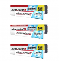 blend-a-dent Complete extra stark 3stk Сверхсильный крем для фиксации зубных протезов, 70 г x 3 упаковки
