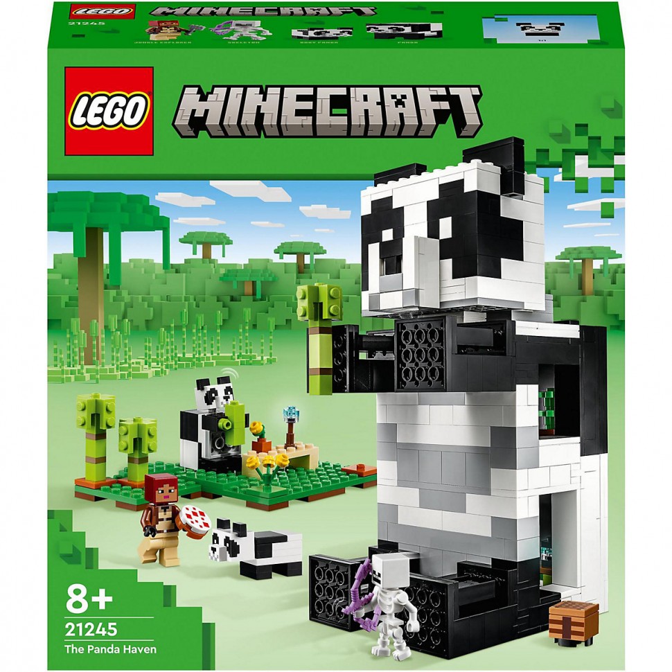 Купить LEGO LEGO Minecraft 21245 Das Pandahaus LEGO Minecraft 21245 Дом  панды в интернет-магазине Diskontshop.eu Германия всего за 5 997 руб. в