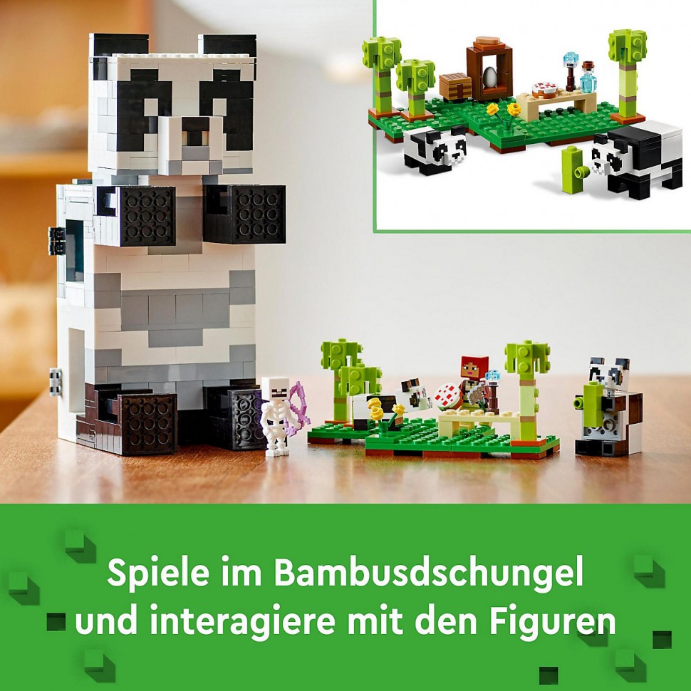 Купить LEGO LEGO Minecraft 21245 Das Pandahaus LEGO Minecraft 21245 Дом  панды в интернет-магазине Diskontshop.eu Германия всего за 5 997 руб. в