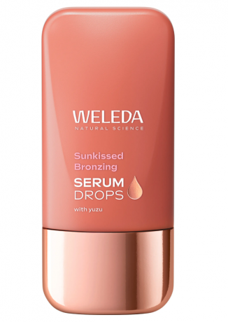 WELEDA Sunkissed Bronzing Serum Drops Сыворотка-бронзер придает коже естественный загар  без отдушек с экстрактом юдзу и алоэ вера, 30мл