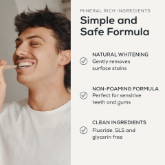 Georganics Mineral Toothpaste Activated Charcoal, 60 ml Зубная паста  с активированным углем, отбеливающая, без фтора, без SLS, с кокосовым маслом, натуральная, 60 мл
