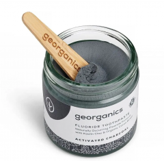 Georganics Mineral Toothpaste Activated Charcoal, 60 ml Зубная паста  с активированным углем, отбеливающая, без фтора, без SLS, с кокосовым маслом, натуральная, 60 мл