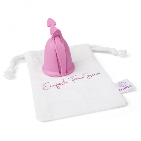 ELANEE Menstruationstasse Grosse 1 rosa  Менструальная чаша размер 1 розовая