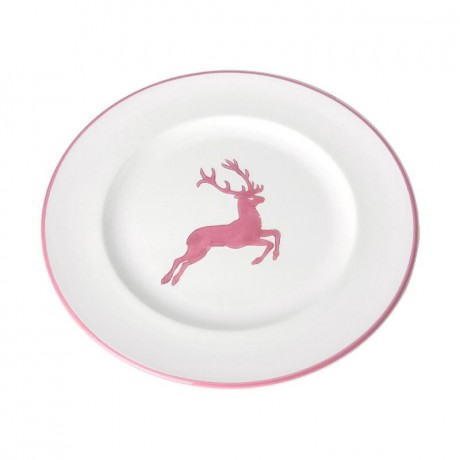Gmundner Keramik Gmundner Keramik Rosa Hirsch Dessertteller Gourmet 22 cm Десертная тарелка Gmundner Ceramics Pink Deer Gourmet 22 см