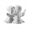 Rosenthal Rosenthal Engelpaar mit Blumenkranz mittel weiss matt 9,5 cm Розенталь пара ангелов с венком из цветов средний белый матовый 9,5 см