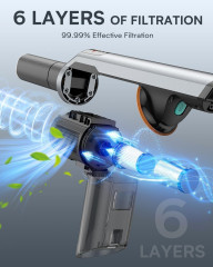 OLAYMEY OLAYMEY Akku-Hand-und Stielstaubsauger, 250,00 W, Beutellos, 30000Pa Staubsauger Kabellos Bis zu70 Min Starke Saugsleistung 2200mAh  Беспроводной ручной и стержневой пылесос OLAYMEY, 250,00 Вт, без мешка, пылесос 30 000 Па, беспроводной, до 70 мин