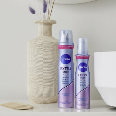 NIVEA Haarspray Extra Stark, 250 ml, Нивеа Лак для волос, пантенол и витамин B3, экстра сильная фиксация до 24ч, 250 мл