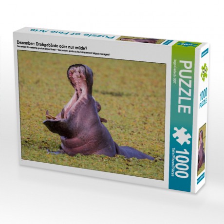 CALVENDO Puzzle CALVENDO Puzzle Dezember: Drohgebarde oder nur mude? Пазл CALVENDO Puzzle Декабрь: угрожающий жест или просто устал?