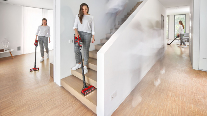 BOSCH BOSCH Akku-Stielstaubsauger BCS8224PET Unlimited Serie 8 Gen2, beutellos, Ideal fur Haustierbesitzer, rot/schwarz  Беспроводной пылесос BOSCH BCS8224PET Unlimited Series 8 Gen2, без мешка, идеально подходит для владельцев домашних животных, красный/