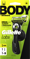GILLETTE Rasierer, Labs Body & Intimate, 1 St, Джилетт Набор для бритья Labs Body & Intimate: станок, 1 сменная кассета и магнитный держатель, 1 набор