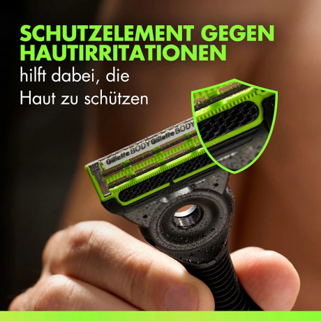 GILLETTE Rasierer, Labs Body & Intimate, 1 St, Джилетт Набор для бритья Labs Body & Intimate: станок, 1 сменная кассета и магнитный держатель, 1 набор