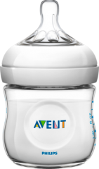 Philips AVENT 125ml, Бутылочка для Кормления Детей от 1 до 6 Месяцев с Силиконовой Соской 1 шт