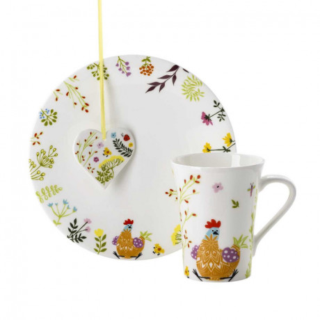 Hutschenreuther Hutschenreuther Geschenkset Huhn Orange Set 3-tlg. Подарочный набор Hutschenreuther Куриный апельсиновый набор 3 предм.