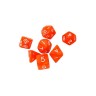 dice4friends 7-tlg. RPG Wurfelset Pearl: Orange\/White 7 шт. RPG Dice Set Жемчуг: Оранжевый/Белый