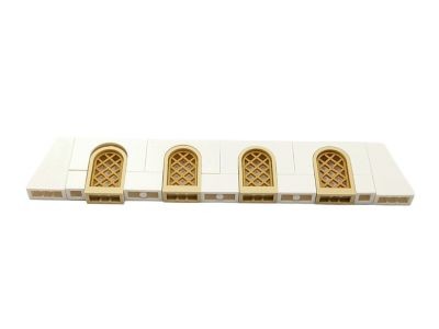 LEGO LEGO MOC Mittelalter Fenster Mauer Ritter Burg - weiss beige - 19 Teile - neu Рыцарский замок средневековой оконной стены LEGO MOC - белый бежевый - 19 деталей - новый