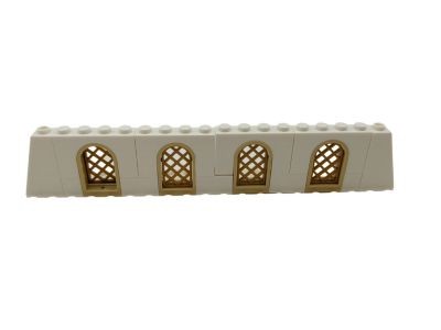 LEGO LEGO MOC Mittelalter Fenster Mauer Ritter Burg - weiss beige - 19 Teile - neu Рыцарский замок средневековой оконной стены LEGO MOC - белый бежевый - 19 деталей - новый