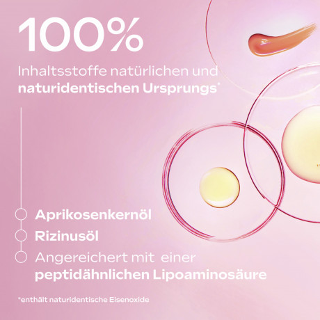 WELEDA Pink Peach Tinted Lip Butter, 7 ml, Оттеночное масло-бальзам для губ Pink Peach для мягкости и глянцевого сияния, 7 мл