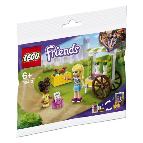 Friends 2er Set: 30413 Blumenwagen - Polybag + 41450 Heartlake City Kaufhaus ЛЕГО Цветочная тележка+Торговый центр Хартлейк Сити