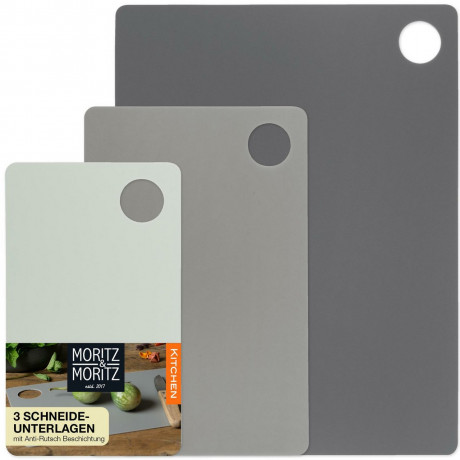 Moritz & Moritz Moritz & Moritz Schneidebrett 3-tlg. grau Разделочная доска Moritz &amp; Moritz, 3 предмета.