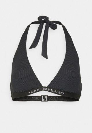 Tommy Hilfiger HALTER TRIANGLE Bikini top black HALTER TRIANGLE лиф бикини черный
