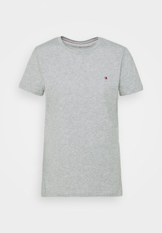 Tommy Hilfiger HERITAGE CREW NECK TEE Basic T-shirt light grey heather ФУТБОЛКА HERITAGE CREW NECK Базовая футболка светло-серый вереск