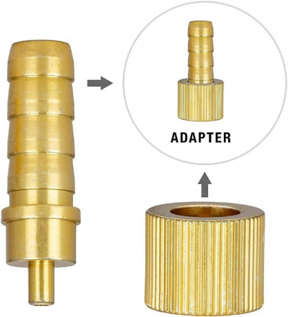 Hikeren Gaskocher 2,9kW Campingkocher mit Piezozundung,1-flammig mit Adapter fur LPG, (1-St) Газовая плита Hikeren 2,9 кВт походная с пьезоподжигом, 1 пламя с адаптером для сжиженого нефтяного газа, (1 шт.)