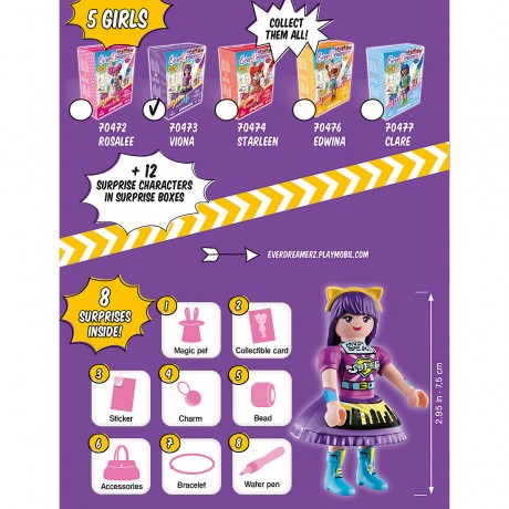 PLAYMOBIL PLAYMOBIL 70473 Viona Comic World PLAYMOBIL 70473 Мир комиксов Виона