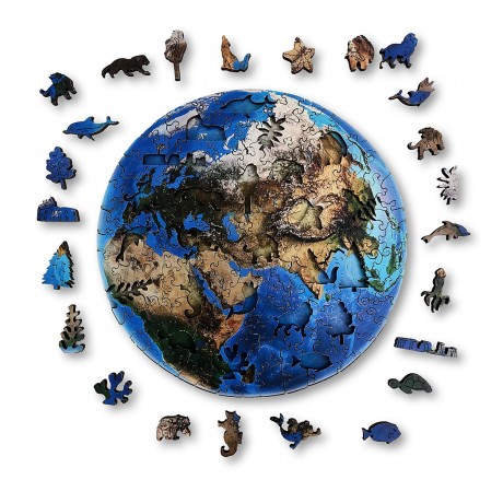 ANIWOOD Holz-Puzzle Die Erde M (150 Teile) Деревянный пазл The Earth M (150 деталей)
