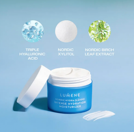 LUMENE Nordic Hydra Intense Hydration Moisturizer Крем Интенсивное увлажнение, содержит сок скандинавской березы и гиалуроновую кислоту 50мл