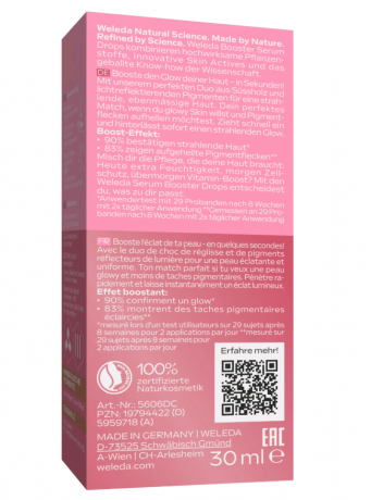 WELEDA Glow Perfecting Serum Drops Сыворотка-капли, сияние и ровный тон кожи, с экстрактом корня солодки, 30мл