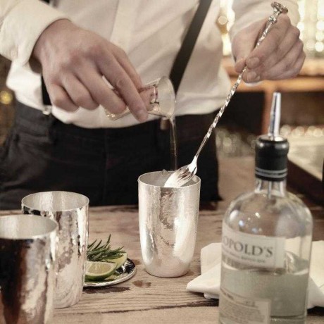 Robbe & Berking Robbe & Berking Martele Bar-Kollektion - 90 g versilbert Barloffel Robbe &amp; Berking Martele Bar Collection - Серебряная барная ложка 90 г